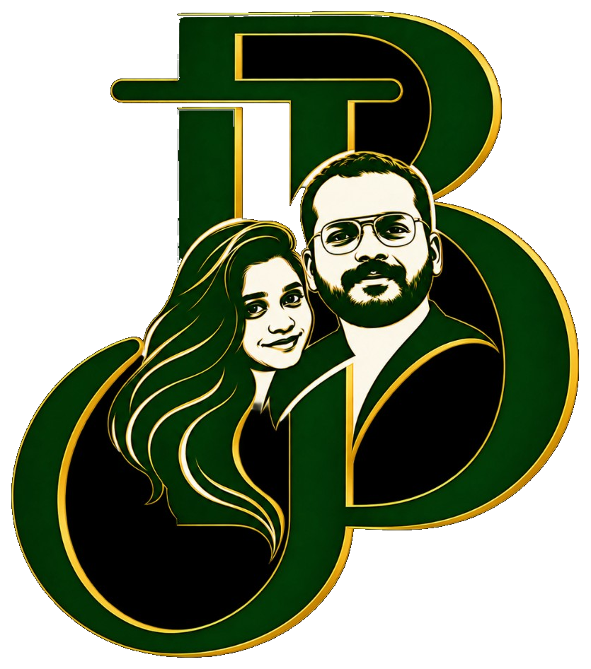 Joel and Bency wedding monogram